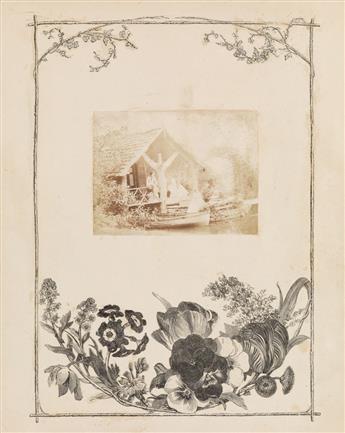 (LLEWELYN FAMILY) Group of 3 leaves with original photographs by a member of the Llewelyn family